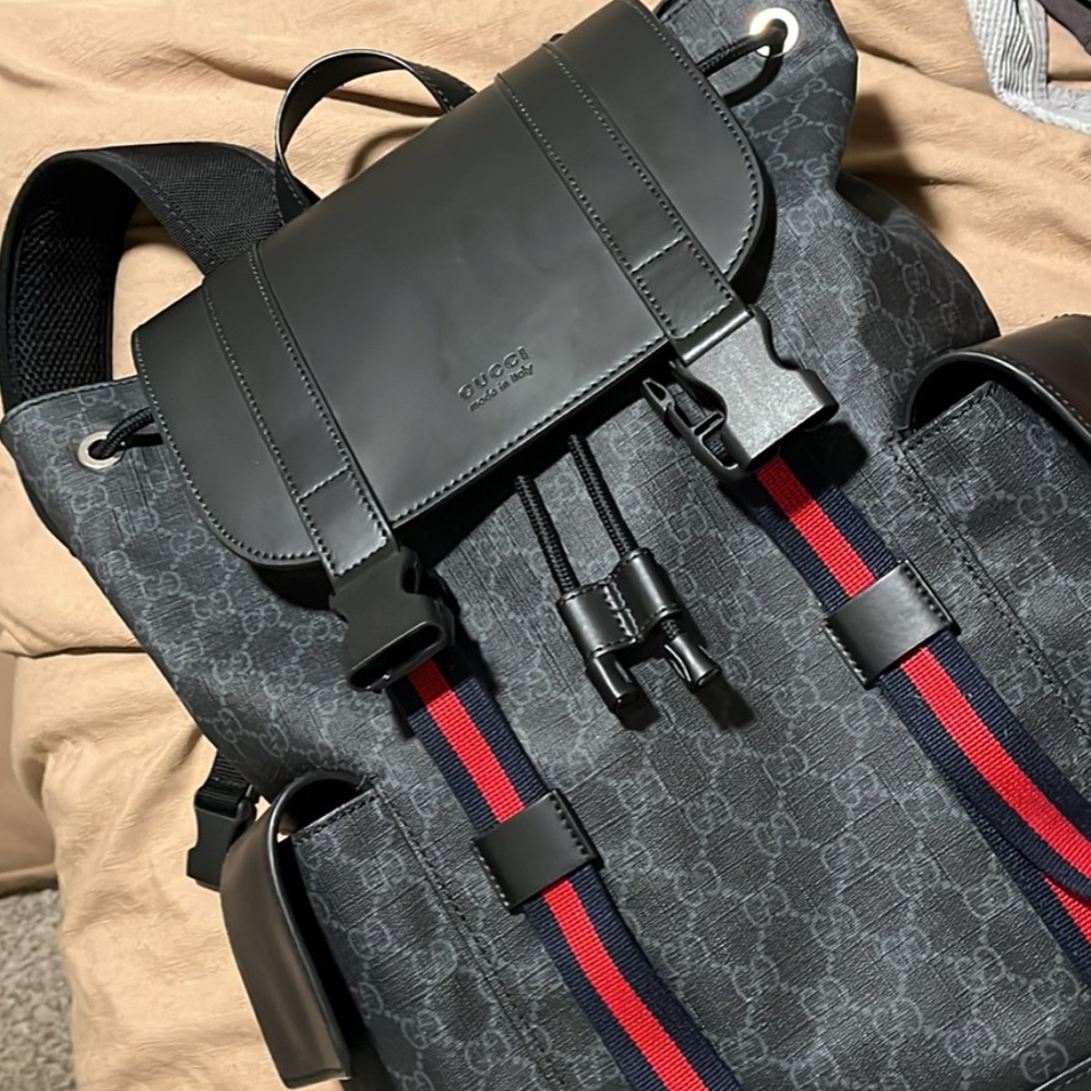 Gucci Backpack Soft GG Supreme Leather